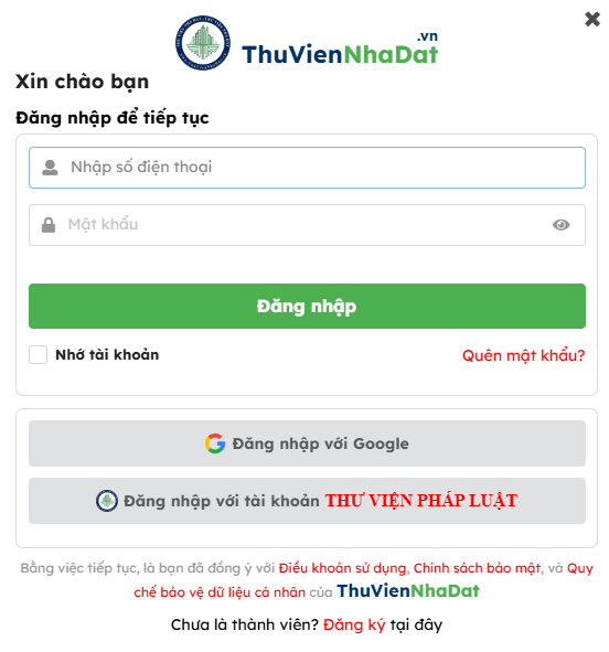 Hướng dẫn đăng nhập tài khoản