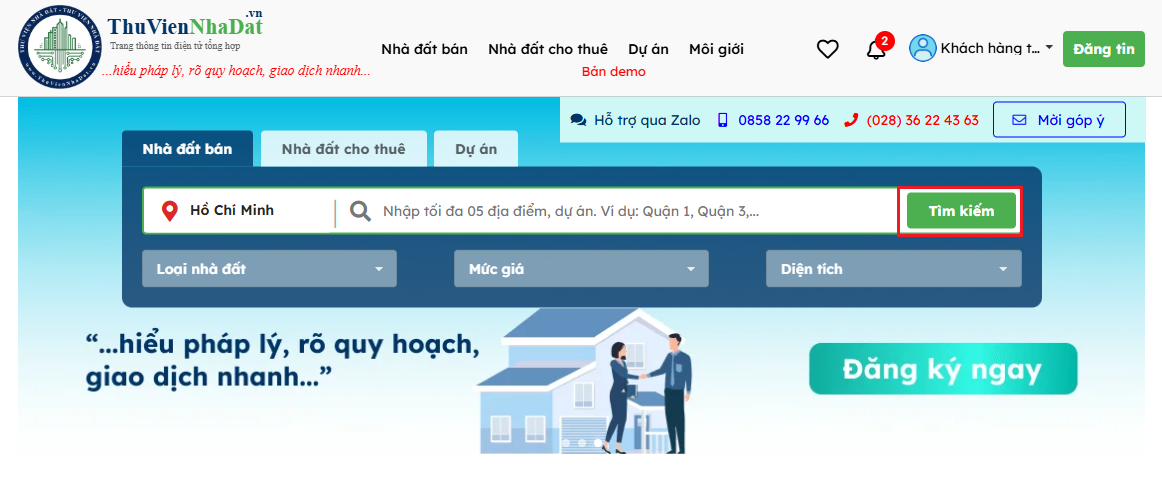 Tìm kiếm bất động sản