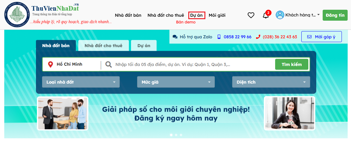Tìm kiếm bất động sản
