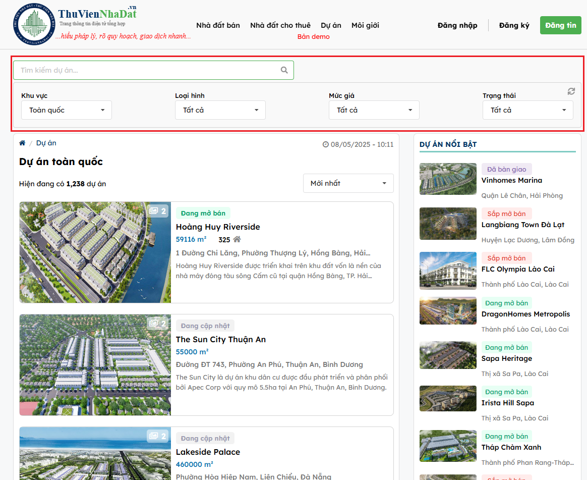 Tìm kiếm bất động sản